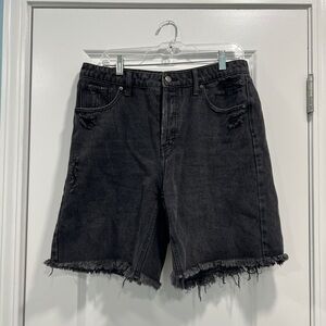 Wild Fable Faded Black Distressed Jean Shorts